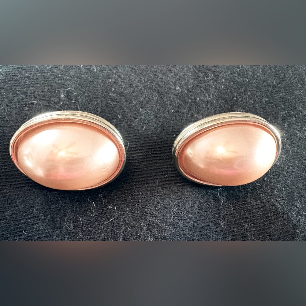 MONET Soft Pink Pearl Earrings